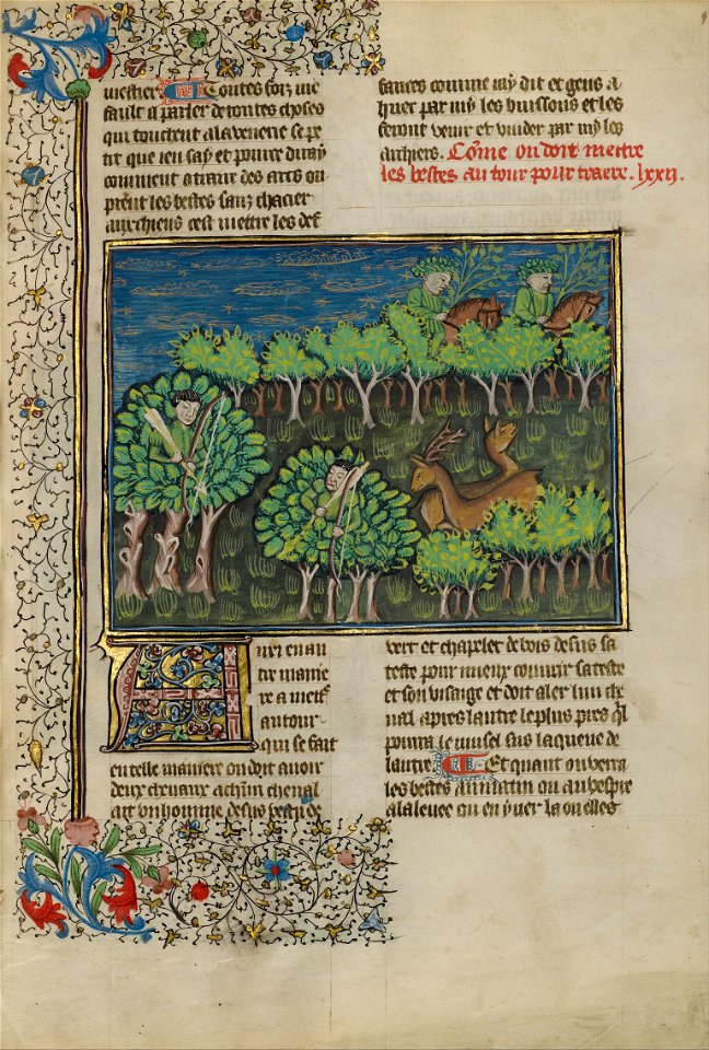 Camouflaged Hunters Preparing to Attack a Deer - Google Art Project