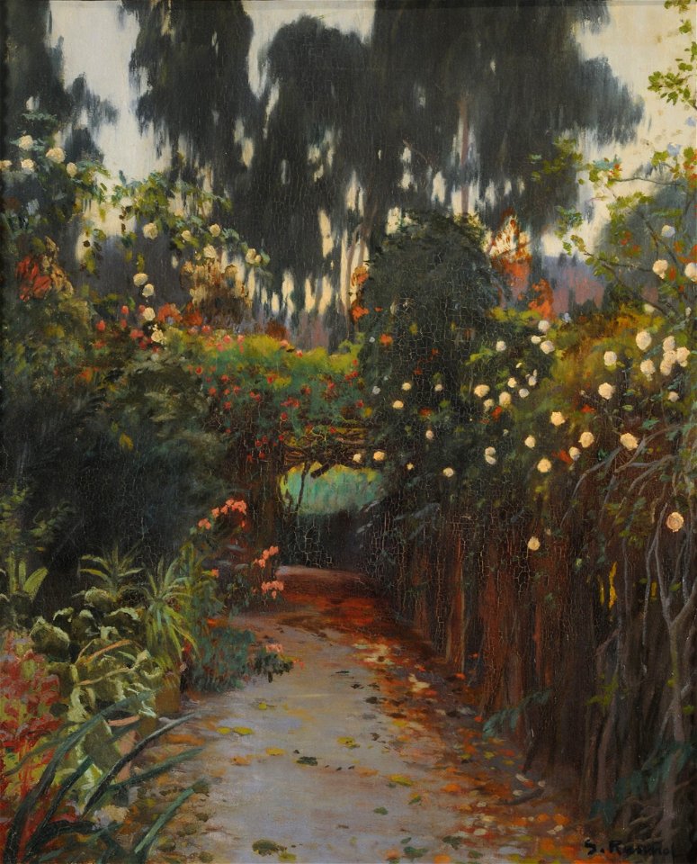 Camino de rosas - Santiago Rusiñol