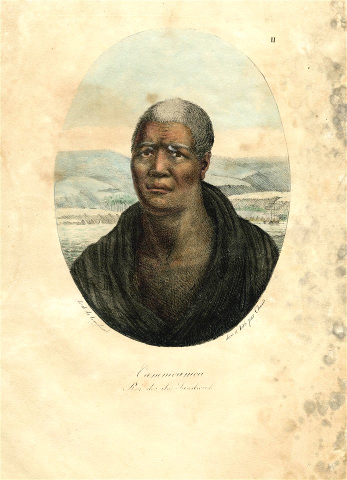 Cammeamea, Roi des iles Sandwich (Cammeamea, King of the Sandwich Islands) (BM Oc2006,Prt.106)
