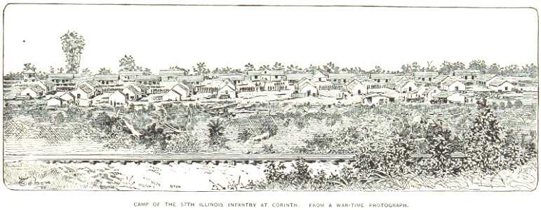 Camp of the 57th Illinois at Corinth