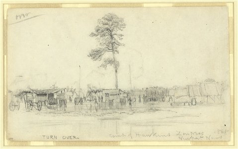 Camp of Hawkins Zouaves. Newport News. 1861 LCCN2004660426