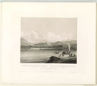 Camp of the Gros Ventres of the prairies on the upper Missouri Lager der Gros Ventres des prairies - - Carl Bodmer, pinx ad nat. ; Himely, sculp. ; Arthus Bertrand, éditeur. LCCN2003654204