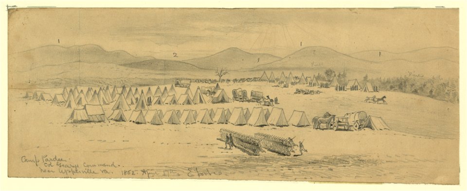 Camp Pardee-Col. Gearys command-near Upperville, Va. - EF. LCCN2004661843