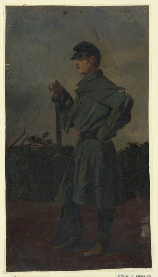 Camp sentry, Rappahannock Station, Va. LCCN2004661874