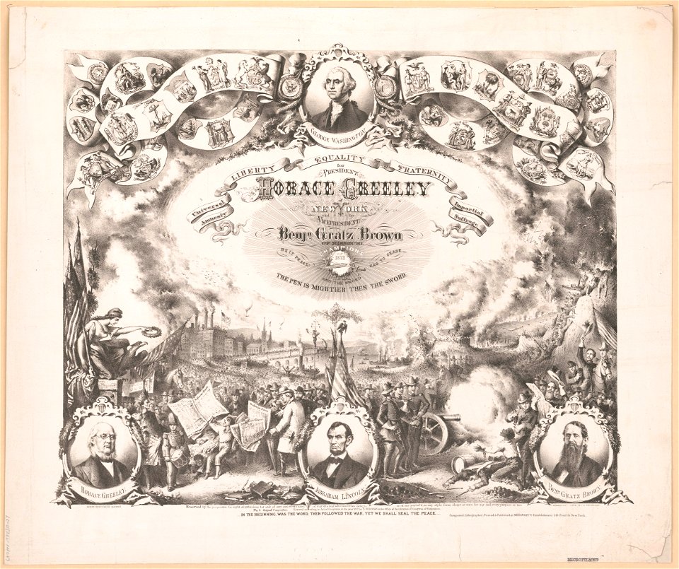 Campaign print for Horace Greeley LCCN2003671797