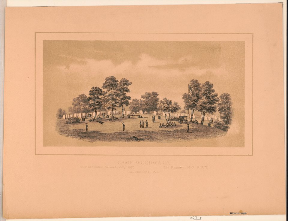 Camp Woodward, near Centennial Grounds, July, 1876 LCCN2003680851