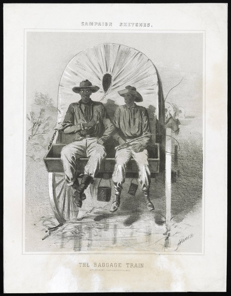 Campaign sketches. The baggage train - Homer. LCCN2013650298