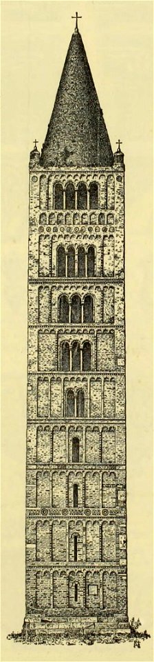 Campanile Pomposa rilievo autografo del campanile dell'Abbazia di Pomposa, Codigoro