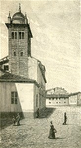 Campanile della chiesa delle Orsoline in Alessandria