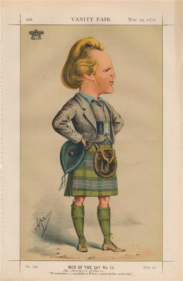 Marquess of Lorne Vanity Fair 19 November 1870