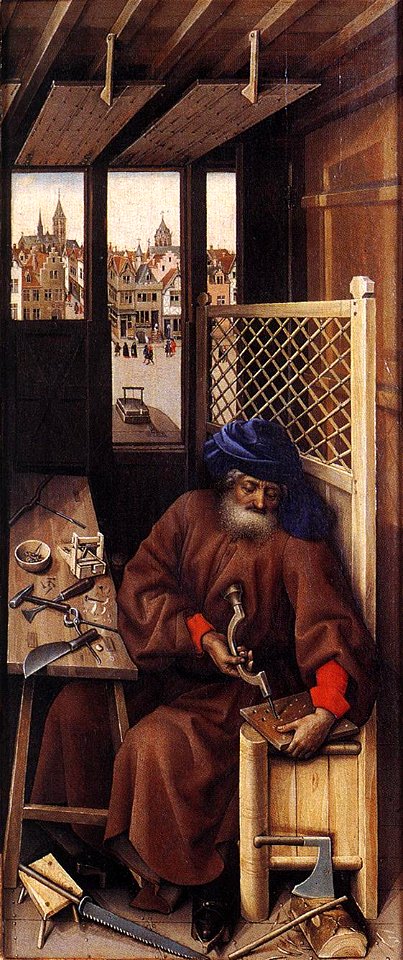 Campin merode altarpiece right panel