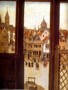 Campin, Merode Altarpiece, detail