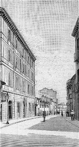 Campobasso – Palazzo dell’Intendenza di Finanza (xilografia)