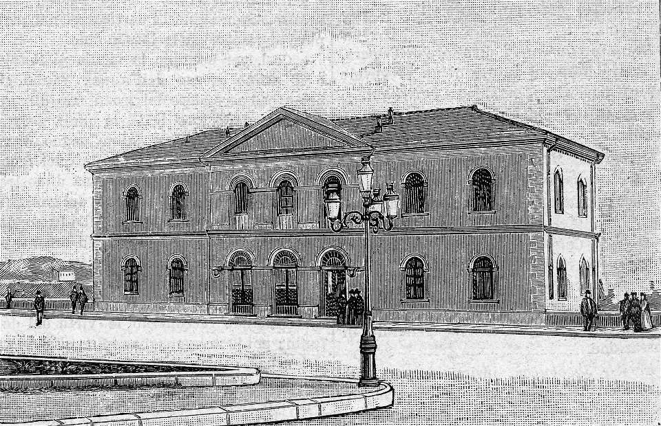 Campobasso – Stazione ferroviaria (xilografia)