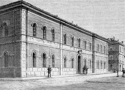 Campobasso – Caserma dei R. Carabinieri (xilografia)