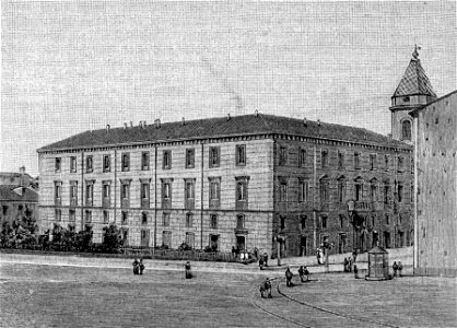 Campobasso – Palazzo della Prefettura (xilografia)