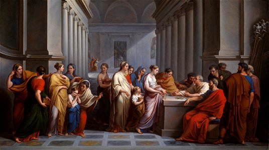 Camuccini, Roman Women Offering Their Jewellery in Defence of the State