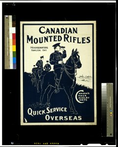 Canadian Mounted Rifles LCCN2005696915. Free illustration for personal and commercial use.