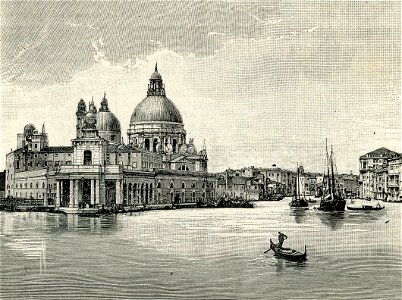 Canal Grande Dogana e chiesa di Santa Maria della Salute