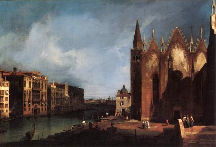 Giovanni Antonio Canal, il Canaletto - The Grand Canal near Santa Maria della Carità - WGA03863