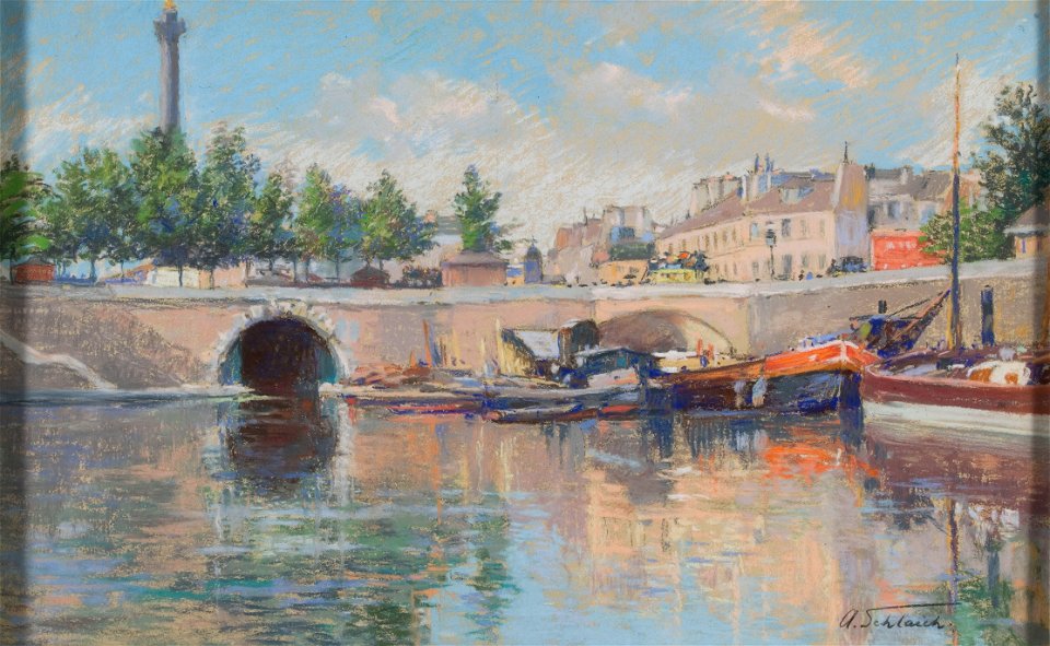 Canal Saint-Martin, place de la Bastille (Schlaich, 1900)