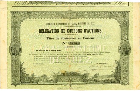 Canal Maritime de Suez 1889