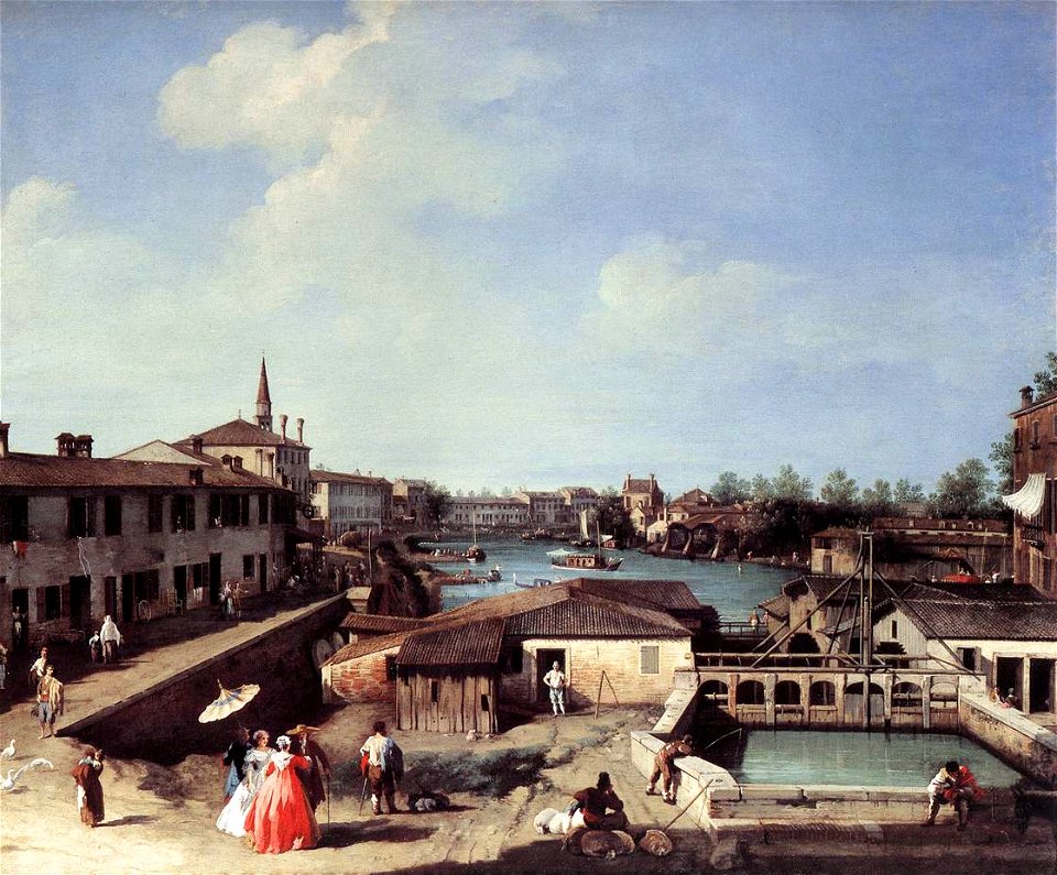 Giovanni Antonio Canal, il Canaletto - Dolo on the Brenta - WGA03898