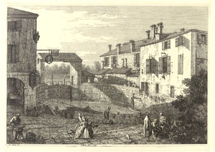 Canaletto - The Locks at Dolo - Google Art Project