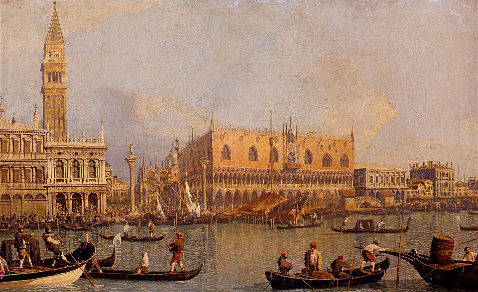 Canaletto - Veduta del Palazzo Ducale di Venezia - Google Art Project