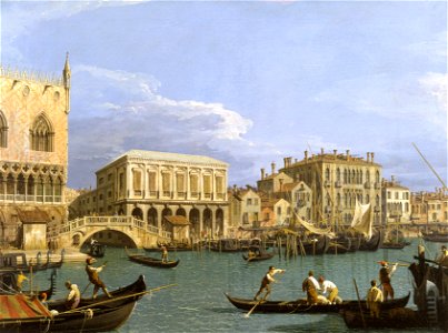 Giovanni Antonio Canal, called Canaletto - View of the Riva degli Schiavoni, Venice - Google Art Project