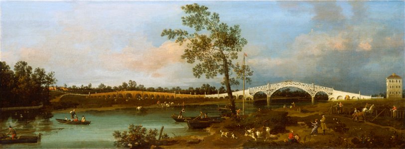 Canaletto - Old Walton Bridge - Google Art Project
