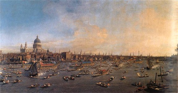The Thames and the City Canaletto 46-47 National Gallery Prague