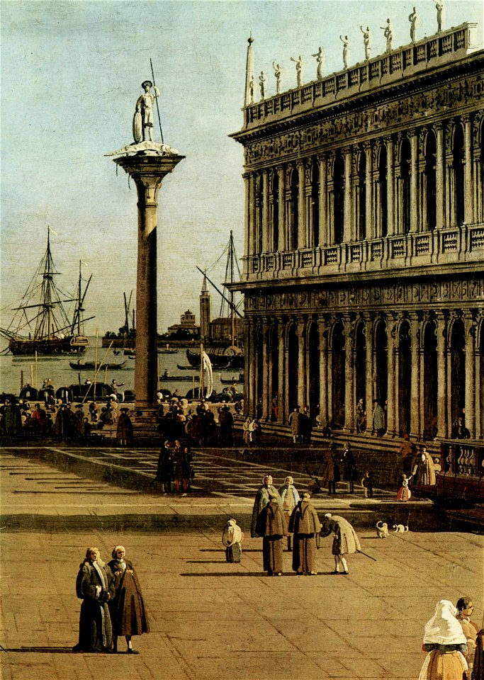 Giovanni Antonio Canal - The Piazzetta (detail) (Galleria Nazionale d'Arte Antica, Rome)