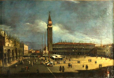 Antonio Canal--Vue de la place Saint Marc