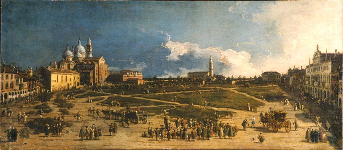 Giovanni Antonio Canal called Il Canaletto - Prà della Valle in Padua - Google Art Project
