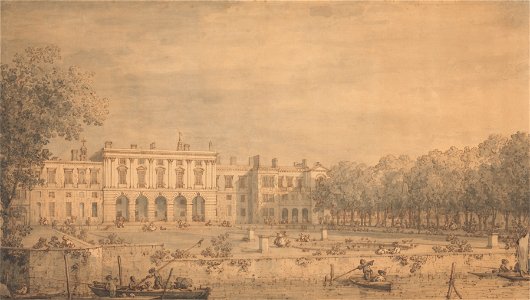 Canaletto - View of Old Somerset House from the Thames - Google Art Project