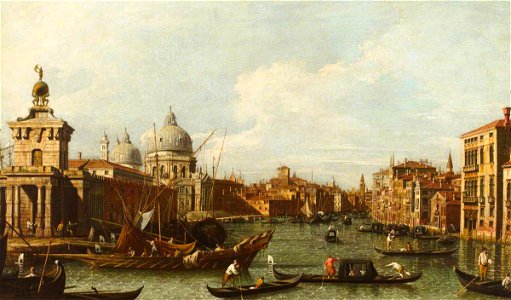 Canaletto (1697-1768) (studio of) - The Entrance to the Grand Canal, Venice - 137383 - National Trust
