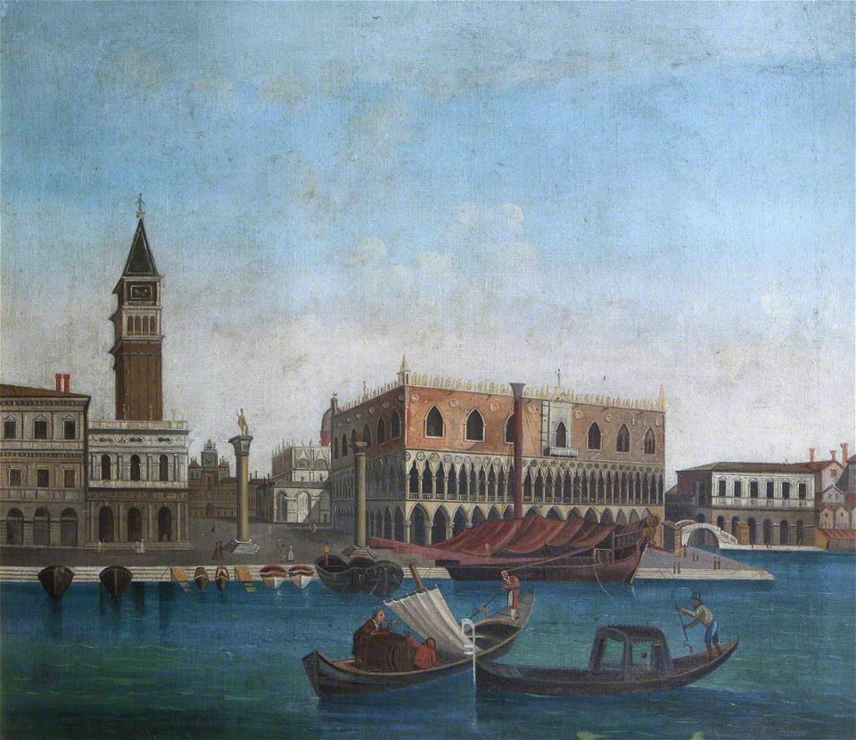 Canaletto (1697-1768) (imitator of) - The Doge's Palace and Piazzetta San Marco, Venice - 1401111 - National Trust
