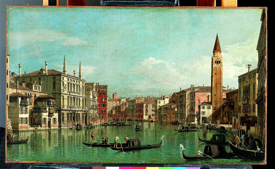 Canaletto (Giovanni Antonio Canal) - The Grand Canal, Venice, Looking ...