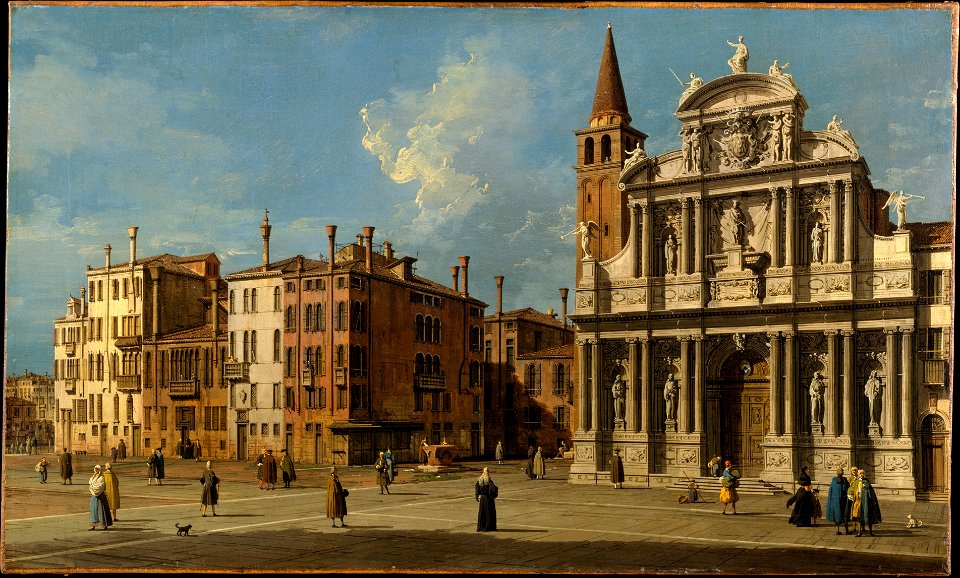 Canaletto (Giovanni Antonio Canal) - Campo Santa Maria Zobenigo, Venice - 2019.141.3 - Metropolitan Museum of Art