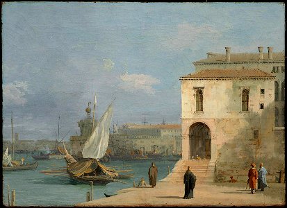 Canaletto (Giovanni Antonio Canal) - Fonteghetto della Farina, Venice - 55.1106 - Museum of Fine Arts