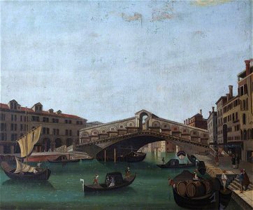 Canaletto (1697-1768) (imitator of) - The Rialto Bridge, Venice - 1401112 - National Trust