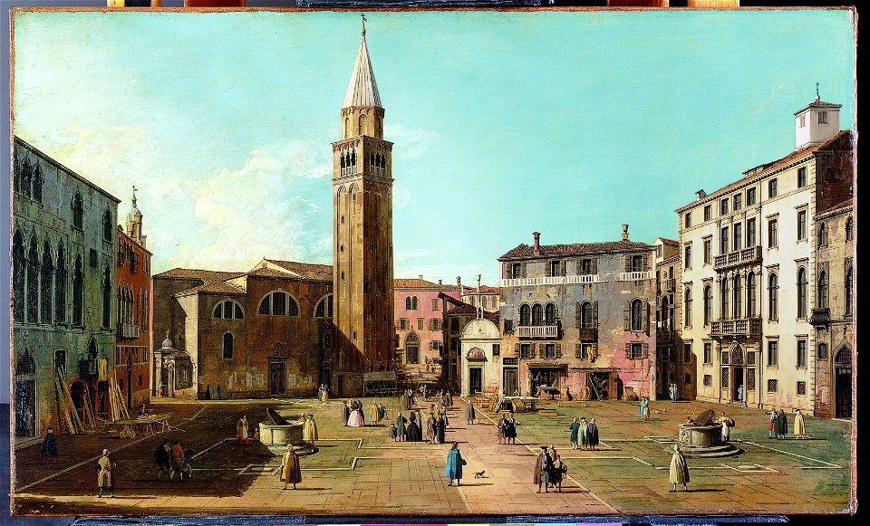 Canaletto (Giovanni Antonio Canal) - Campo Sant'Angelo, Venice - 2019.141.5 - Metropolitan Museum of Art