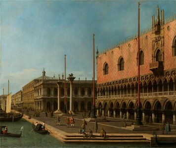 Canaletto (Venice 1697-Venice 1768) - Capriccio View of the Molo and the Palazzo Ducale - RCIN 400108 - Royal Collection