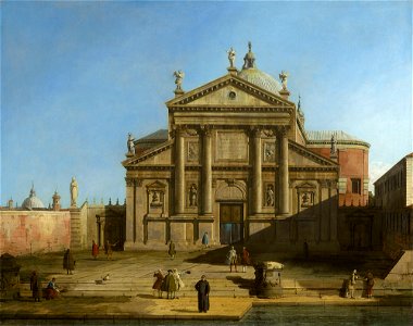 Canaletto (Venice 1697-Venice 1768) - San Giorgio Maggiore in a Capriccio Setting - RCIN 400559 - Royal Collection