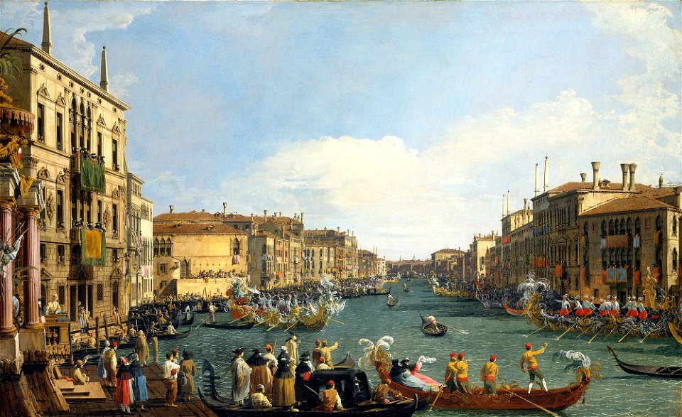 Canaletto (Venice 1697-Venice 1768) - A Regatta on the Grand Canal - RCIN 404416 - Royal Collection