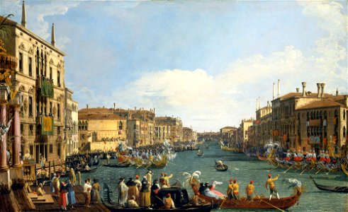 Canaletto (Venice 1697-Venice 1768) - A Regatta on the Grand Canal - RCIN 404416 - Royal Collection