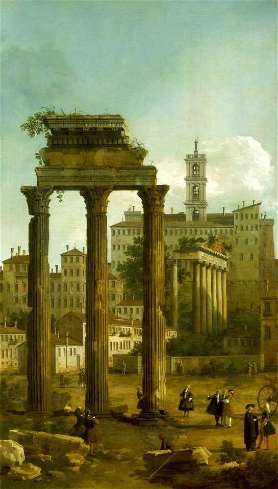 Canaletto (Venice 1697-Venice 1768) - Ruins of the Forum looking towards the Capitol - RCIN 400714 - Royal Collection