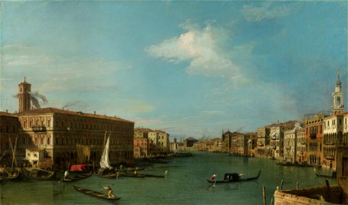 Canaletto (Venice 1697-Venice 1768) - The Grand Canal looking North-West from near the Rialto - RCIN 406017 - Royal Collection