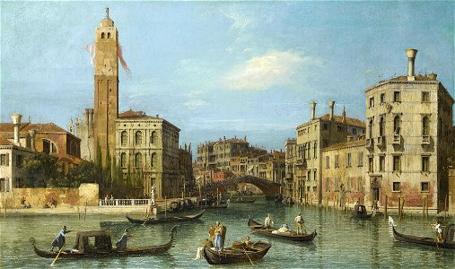 Canaletto (Venice 1697-Venice 1768) - San Geremia and the Entrance to the Cannaregio - RCIN 400532 - Royal Collection